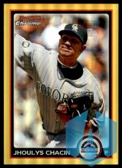 2010 Bowman Chrome Gold Refractors #94 Jhoulys Chacin 08/50